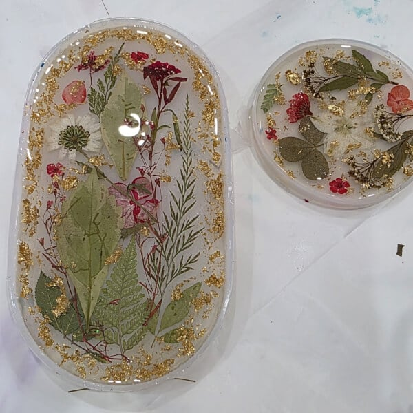 Resin Art Class: Trinket Tray and Coaster review by Teresa Susanto - Sydney