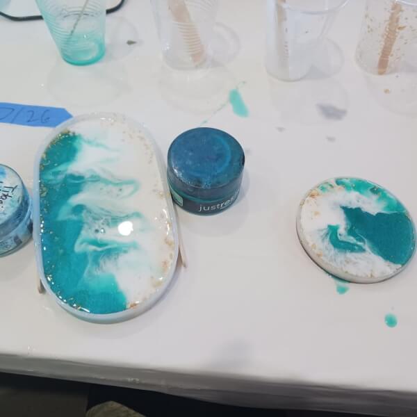 Resin Art Class: Trinket Tray and Coaster review by Michael McGhee - Sydney
