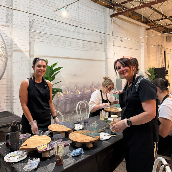 Resin Cheese Board and Sip Class review by Fida Chahda - Melbourne