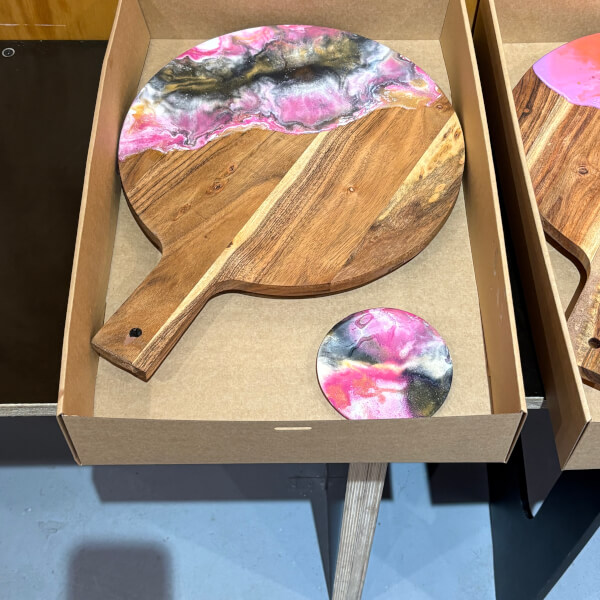 Resin Cheese Board and Sip Class review by Belinda Green - Melbourne