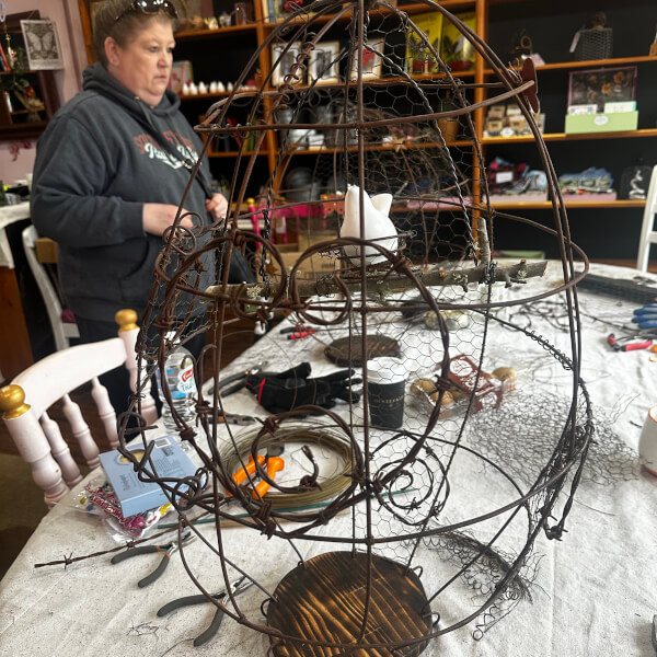 The Embellished Birdcage Workshop review by Joan Perry - NSW Country