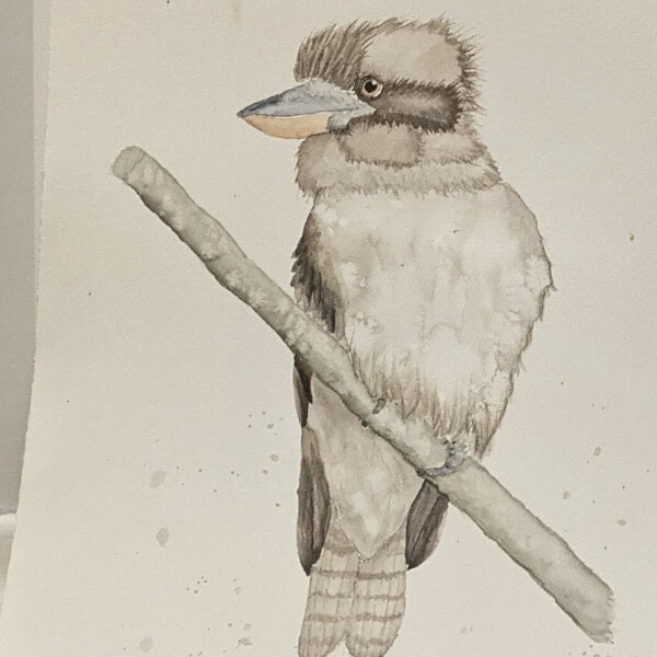 Watercolour Class: Paint a Kookaburra review by Simone Schofield - Brisbane