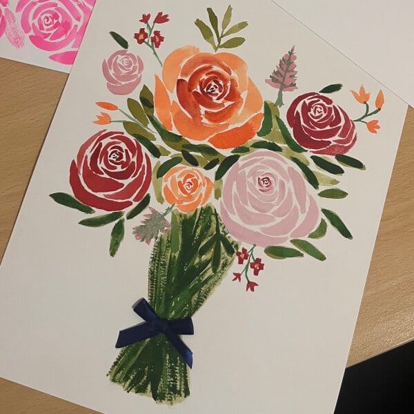 Watercolour Floral Bouquet Painting Workshop review by Michelle Parlan - Sydney
