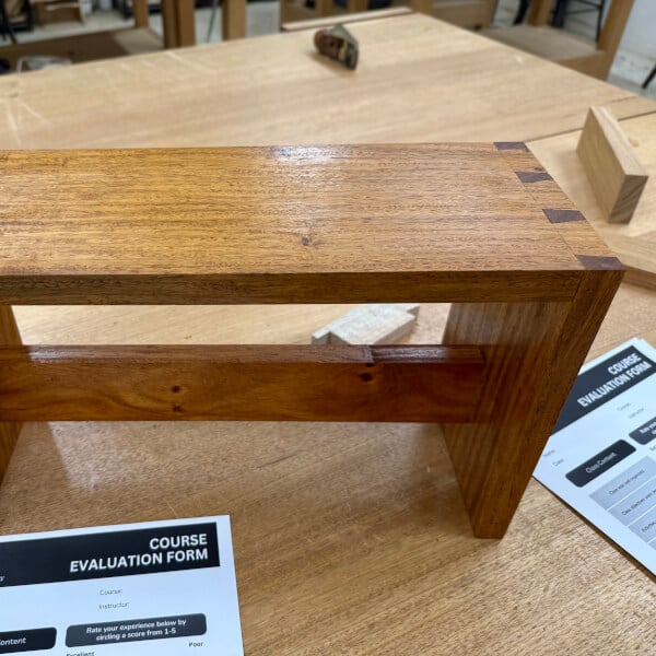 Woodworking Course: Dovetail Stools review by Andrew Leslie - Sydney