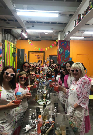 Cocktail Making and Painting Class: Shake, Sip and Paint