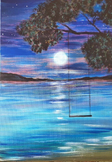 Paint and Sip Class at Magpie Springs Winery