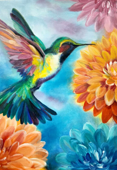 Paint and Sip Class at Magpie Springs Winery