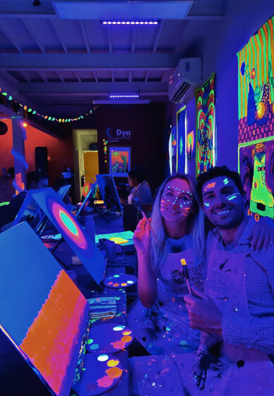 Paint and Sip Class in the Dark©