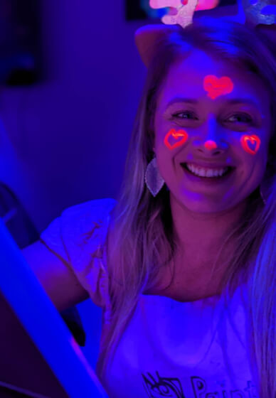 Paint and Sip Class in the Dark©