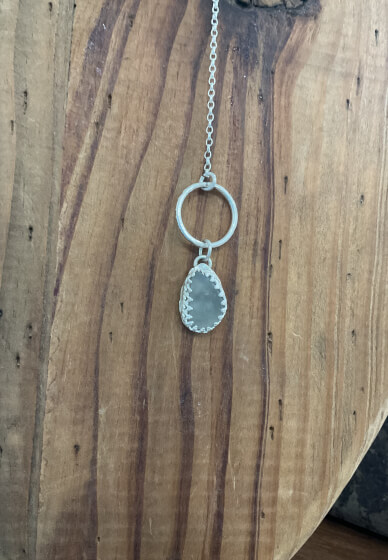 Sterling Silver Threader Necklace Class: Sea Glass Setting