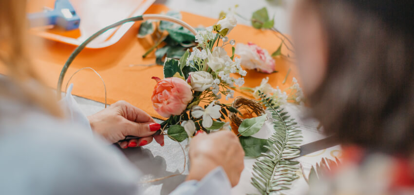 Flower Wreath Classes, and Experience Gifts