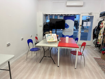 Blue Peony Front Room