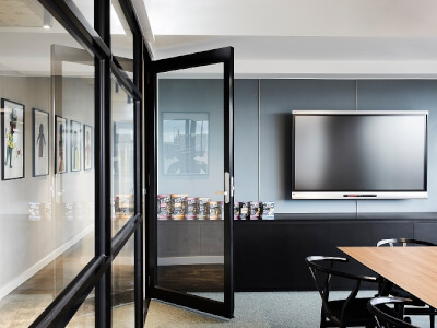 Creative space with screen