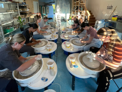 Deep Blue Ceramics Studio available for workshops