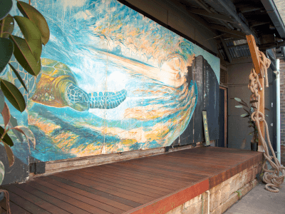 Lush Green Warehouse Space, Glebe class venue