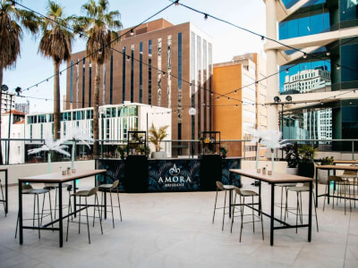 Pool Terrace at Amora Hotel Brisbane