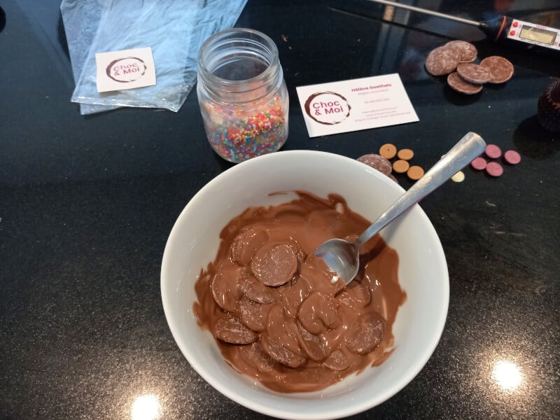 Melting chocolate
