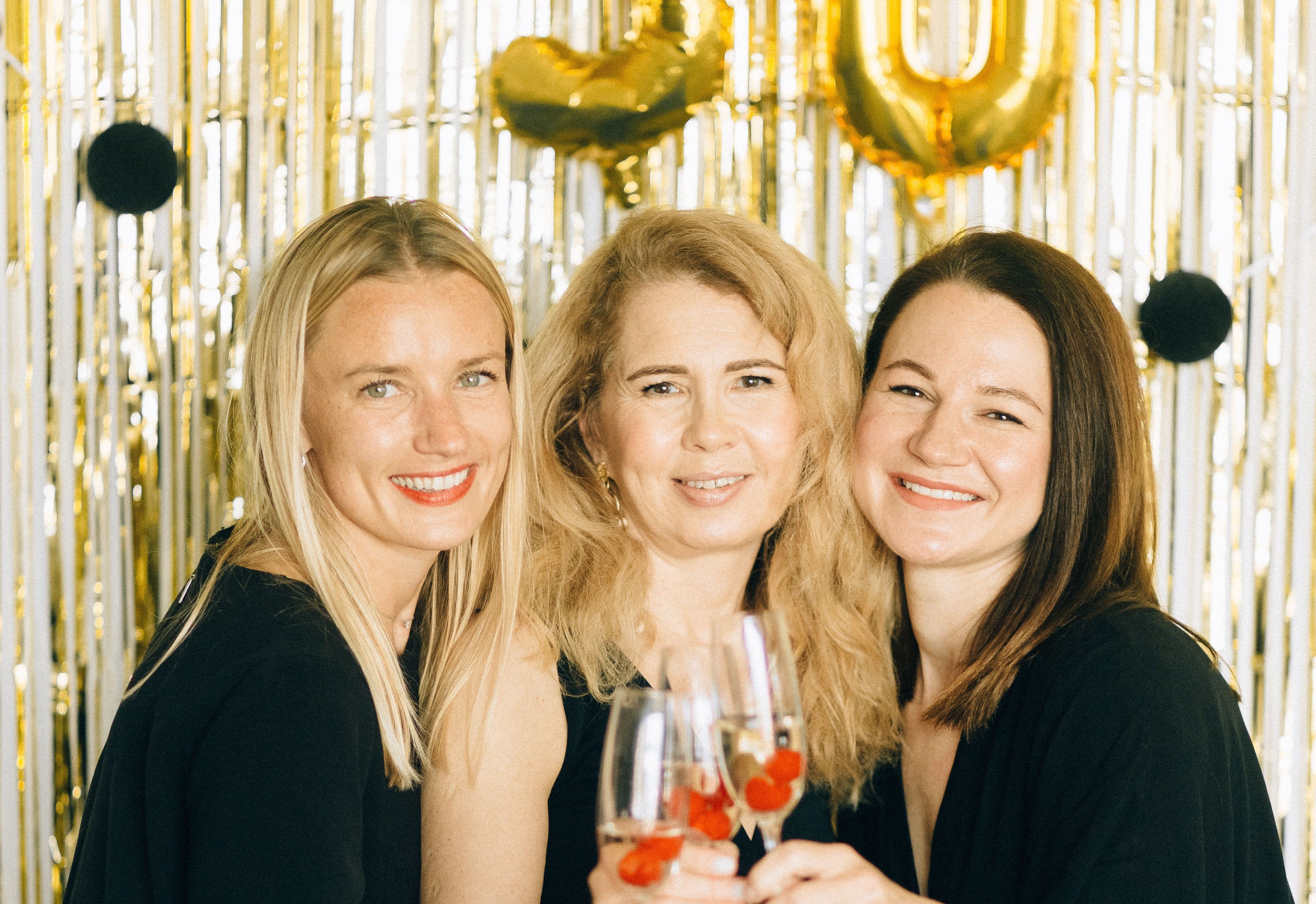 Friends celebrating 50th birthday
