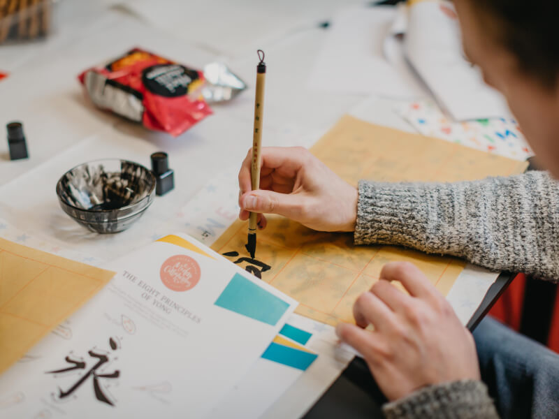 chinese calligraphy lettering