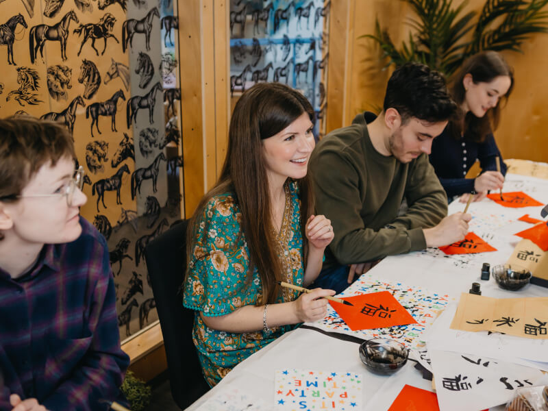 group calligraphy class