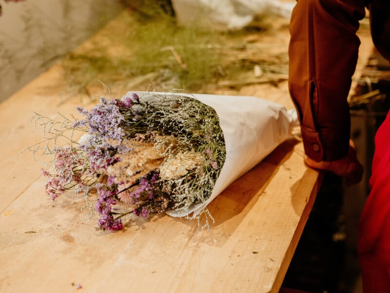 diy dried flower bouquet