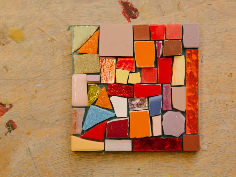 DIY mosaic coaster