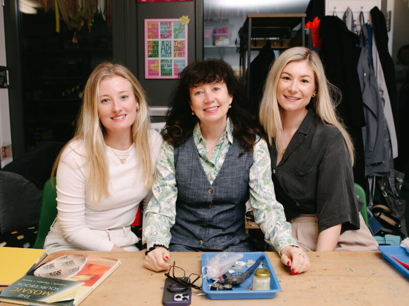 Women smiling 