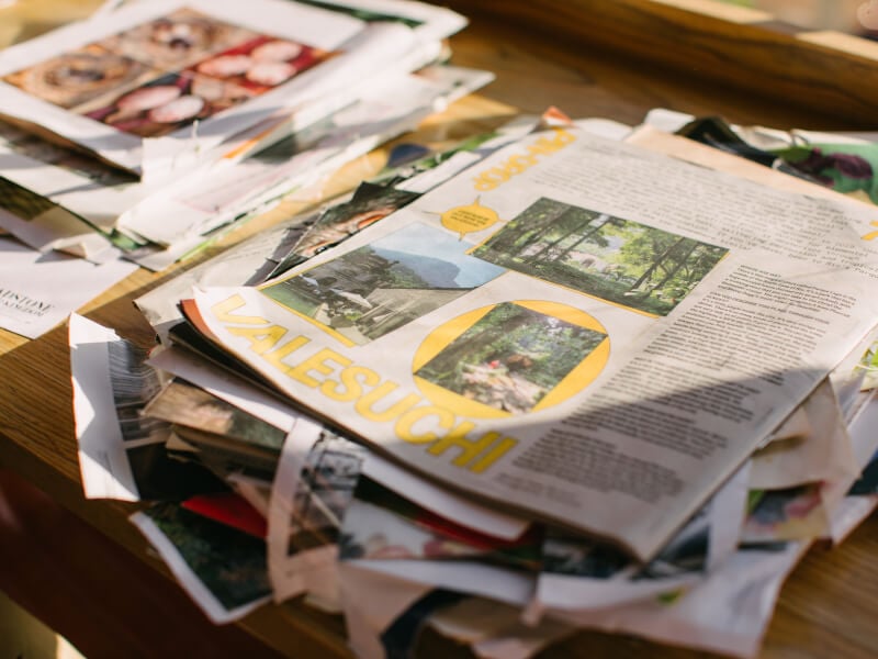 A stack of papers