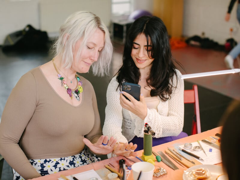 Ring making workshop with friends