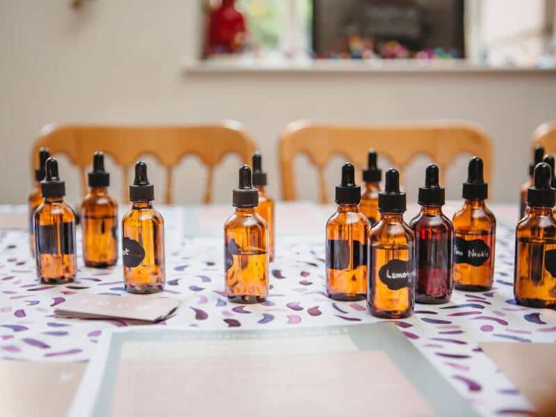 Different scents on the table
