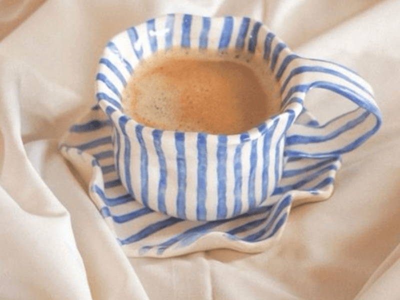 Pottery hand-building class mug creation