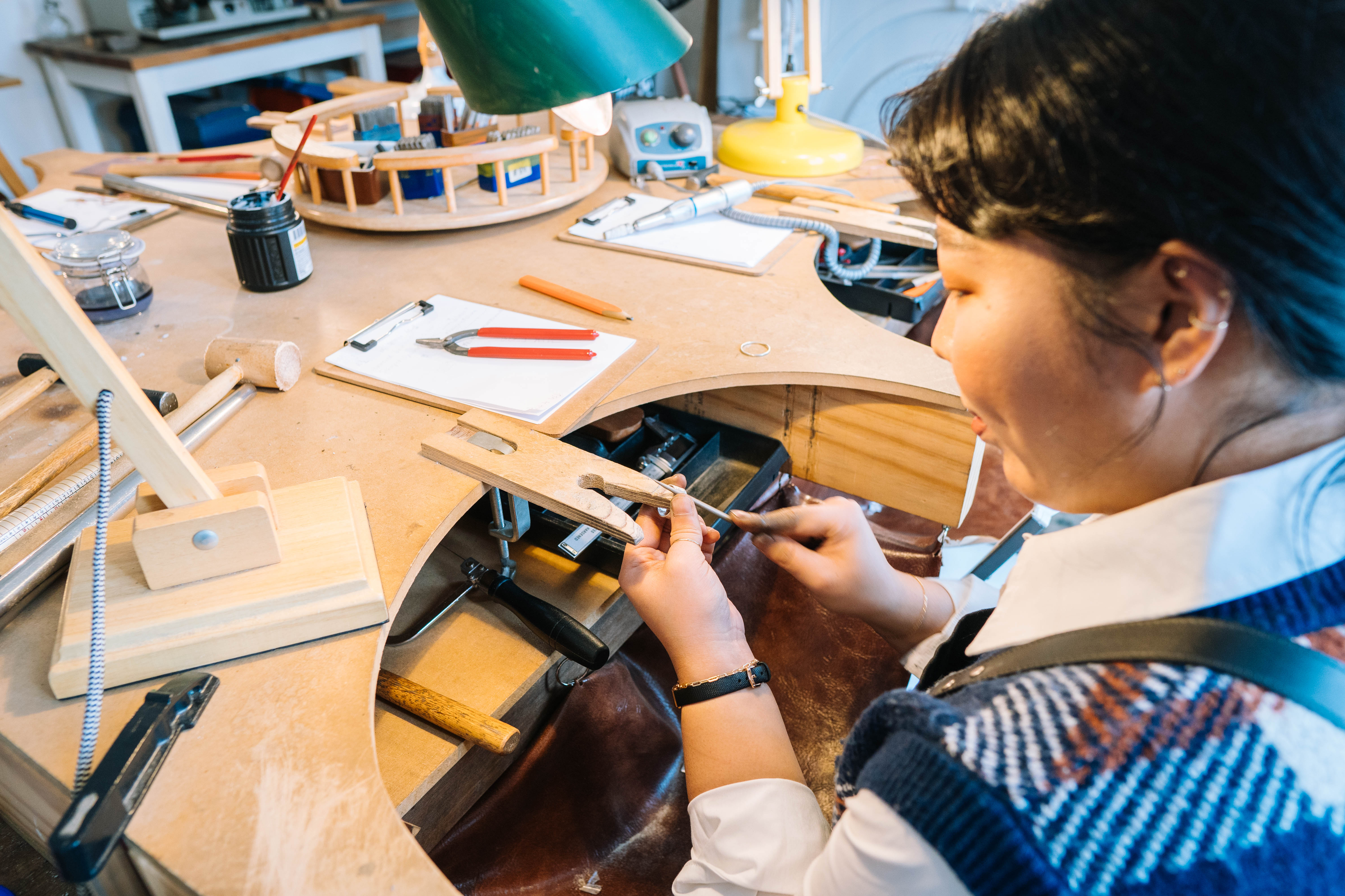 Woman making a ring