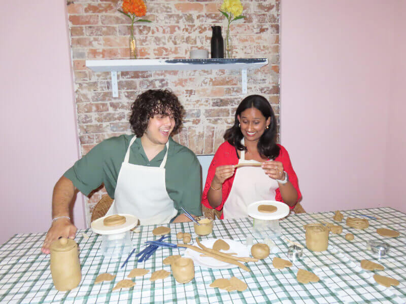 fun at a pottery handbuilding workshop