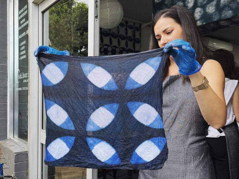 Shibori dyeing class Sydney