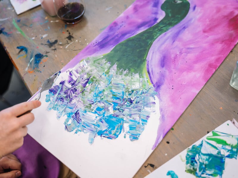 textured art class