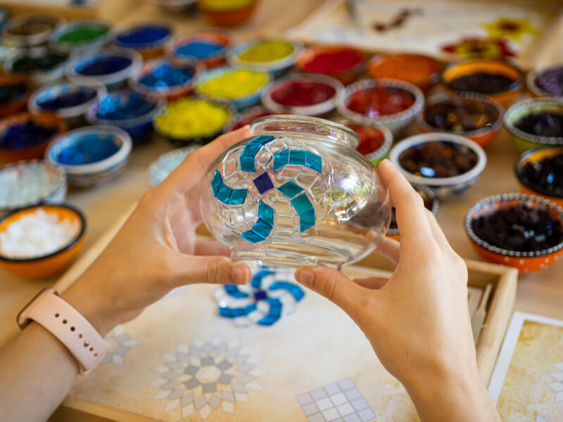 Turkish mosaic making