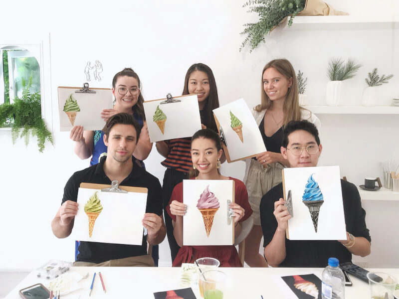 Watercolour painting class