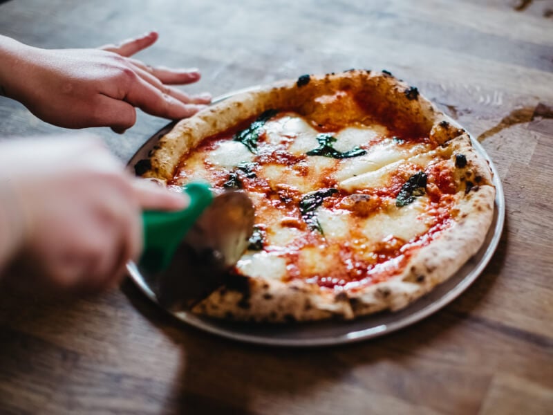 Homemade pizza for date night