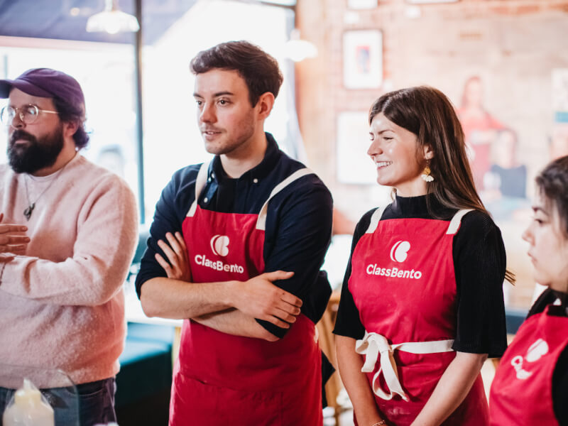 Couples cooking class