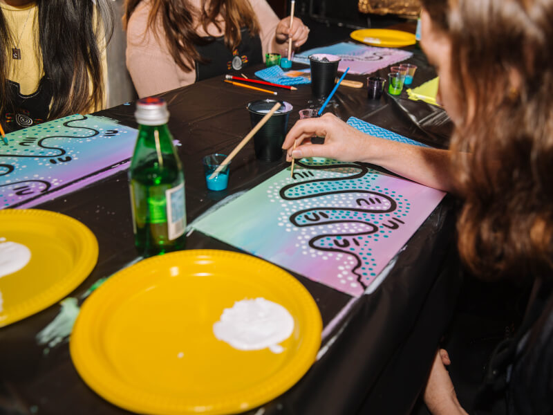 Aboriginal Dot painting class