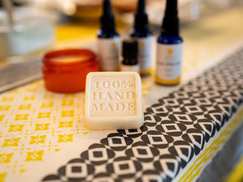 soap and natural skincare products