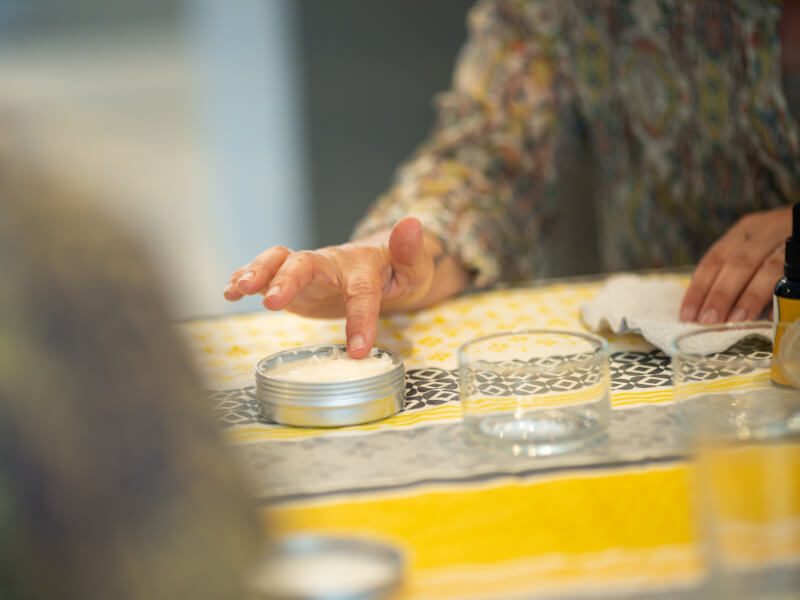 testing natural skincare moisturiser 