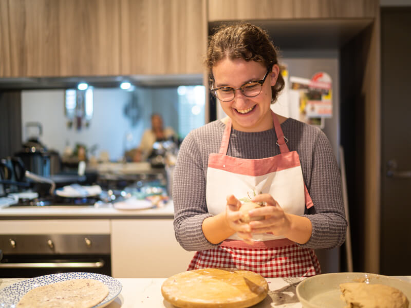 Kelly cooking