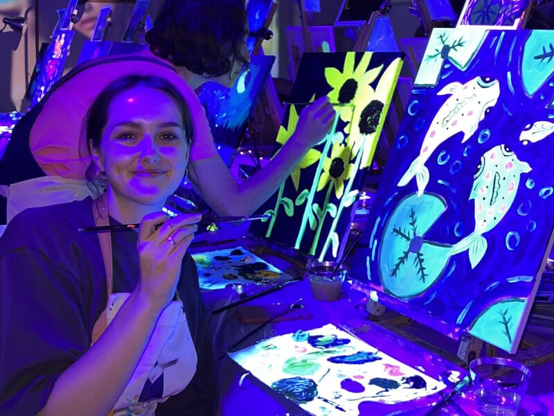 paint in the dark class