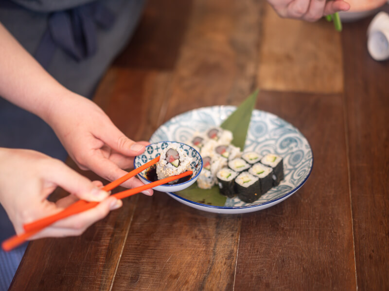 Sushi making