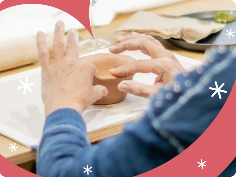 sculpting hand building clay