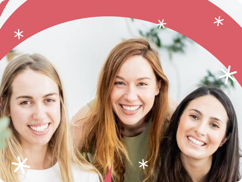 Shiloh smiling with her students