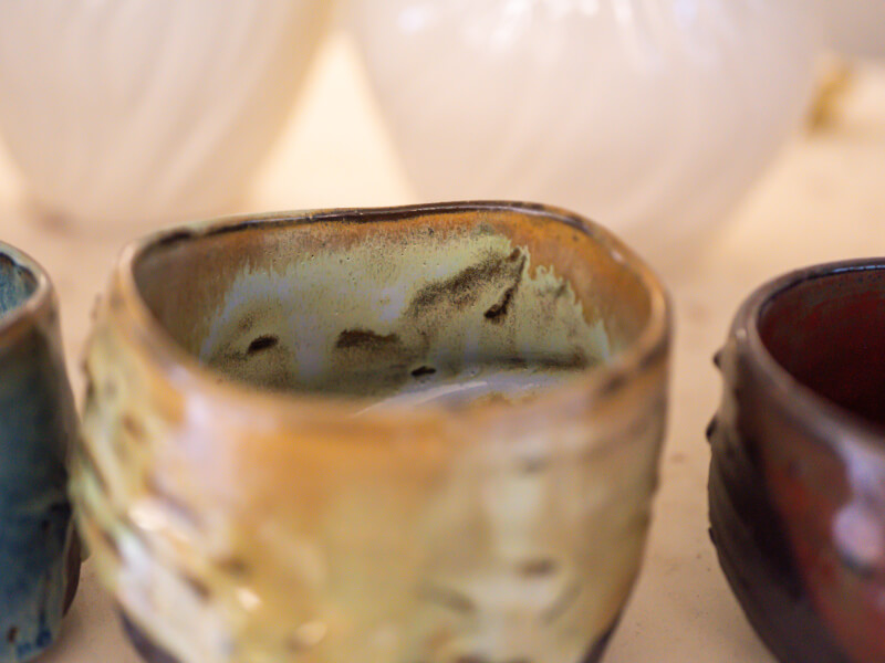 wheel thrown glazed ceramics