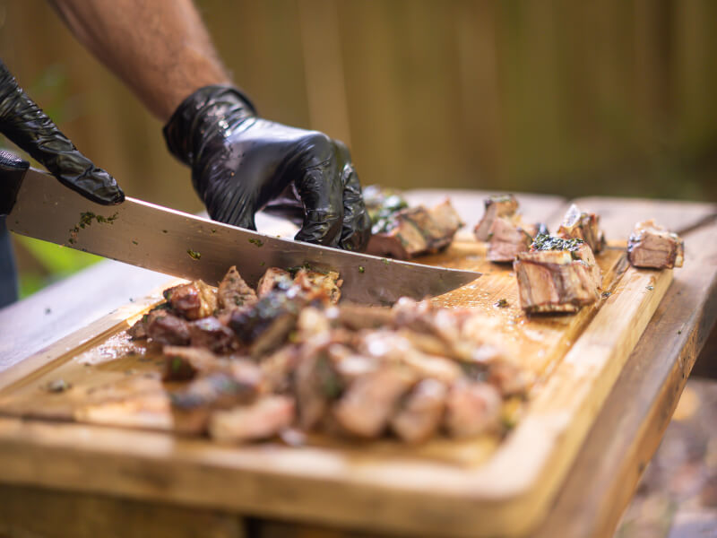 BBQ meat for a birthday party