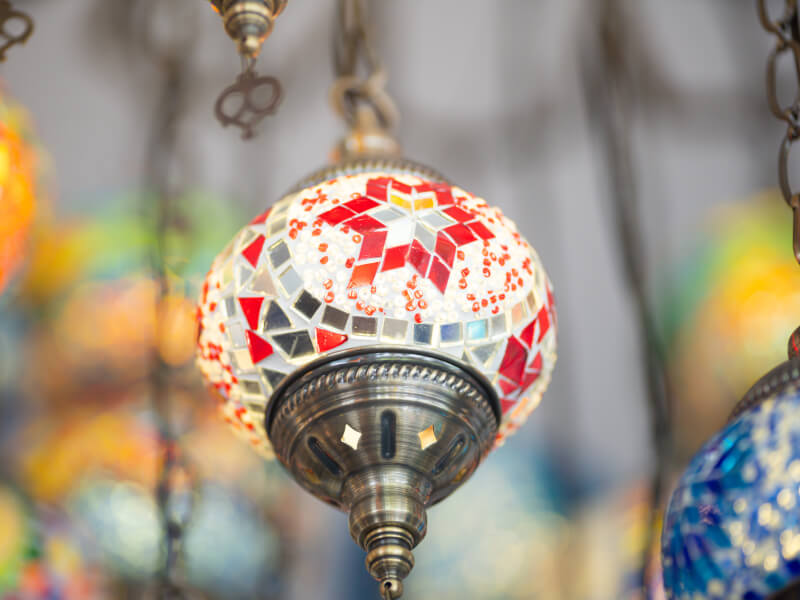 Turkish mosaic lamp